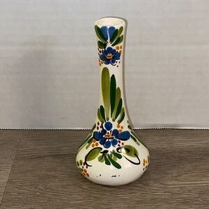 Soliflore Vintage Earthenware St Alban Hand Painted Floral Ceramic Vase